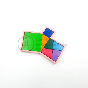 a device that proves the pythagoras theorem (blocks)